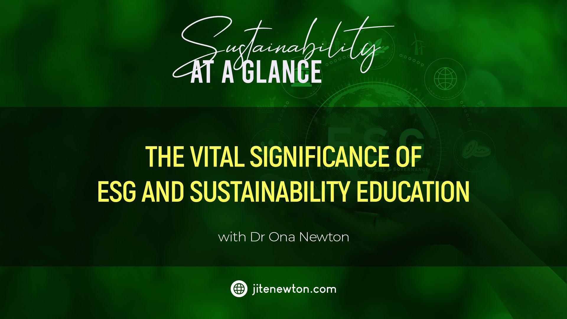 The Vital Significance of ESG and Sustainability Education